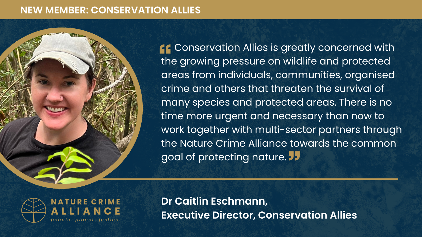 Conservation Allies joins the Nature Crime Alliance